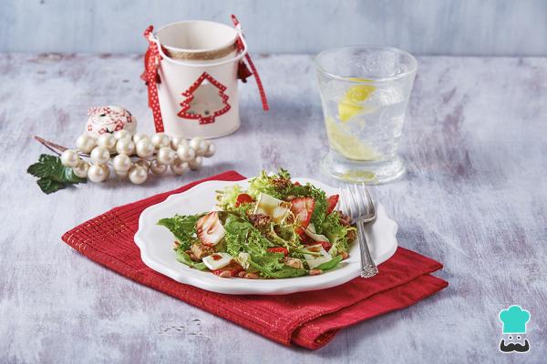 Receta de Ensalada navideña con Barra Multigrano