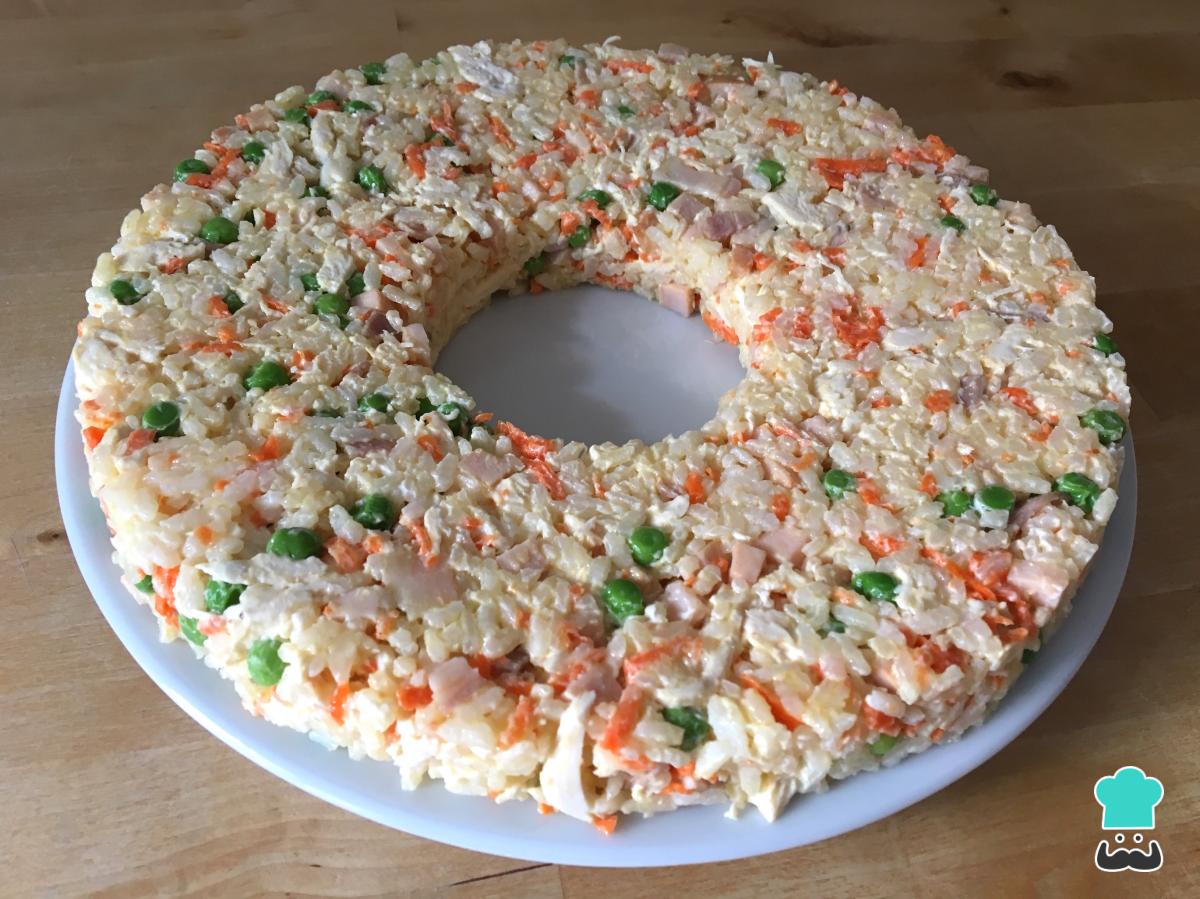 Receta de Rosca de arroz navideña paso a paso