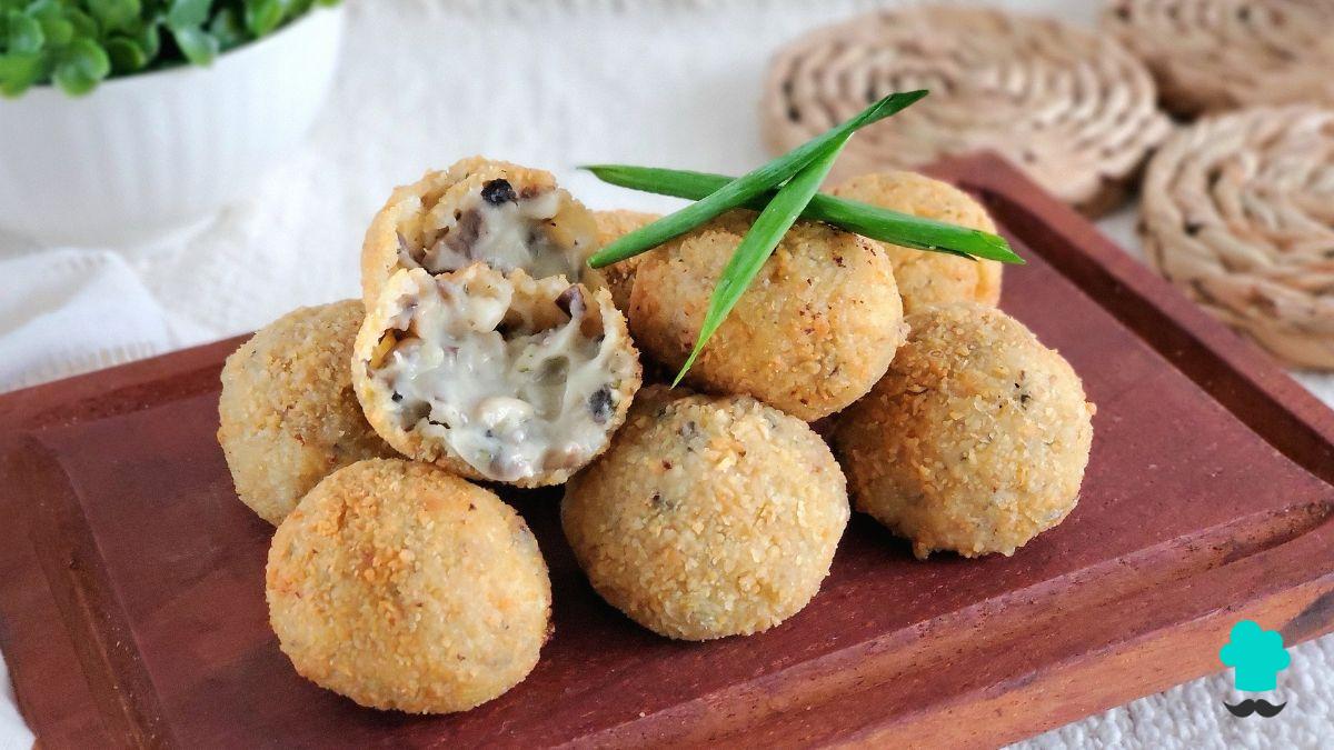Receta de Croquetas de setas: fáciles de hacer y con un relleno muy cremoso
