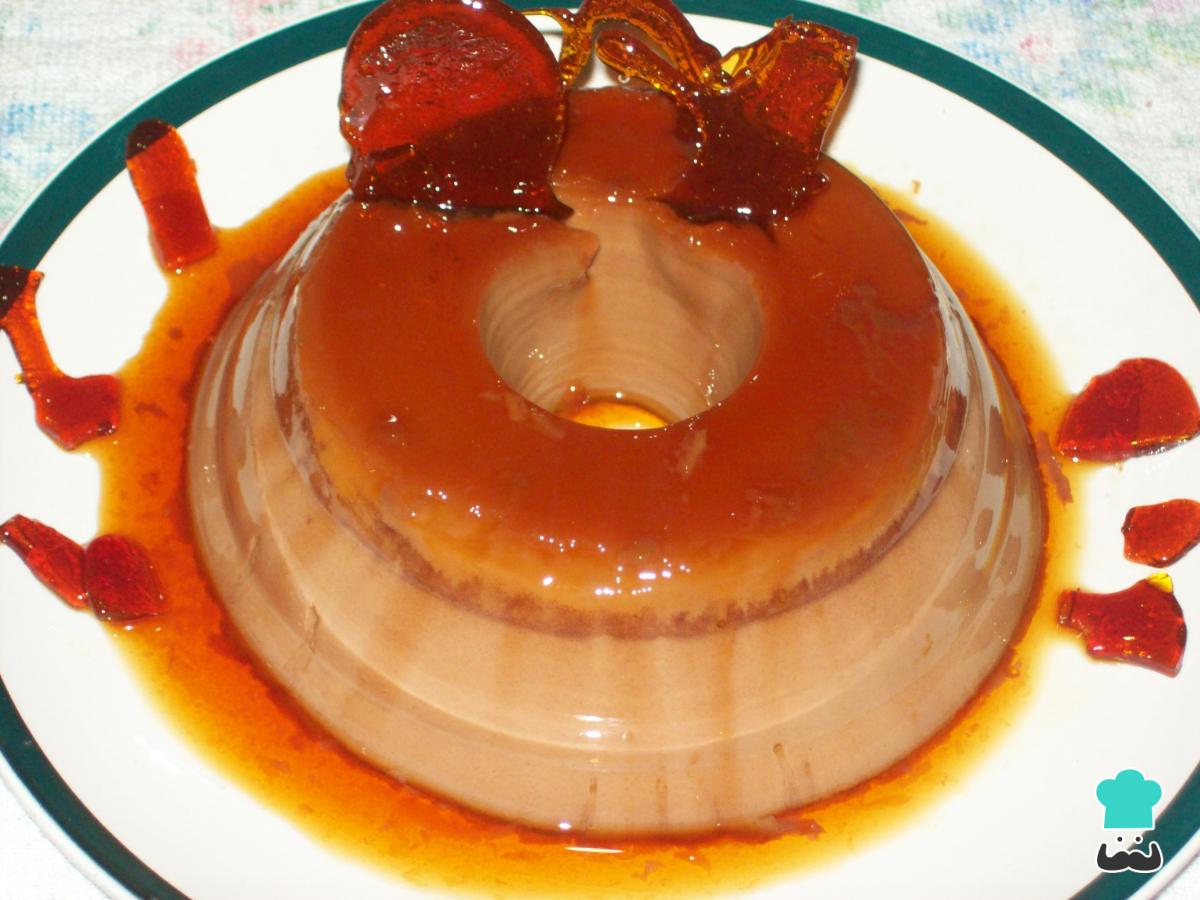 Receta de Flan de chocolate sin horno