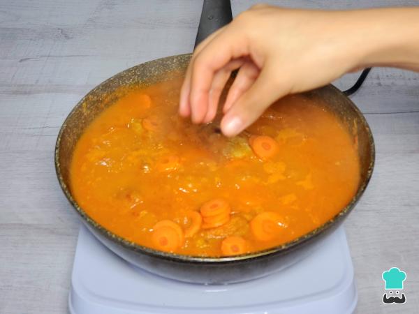 Receta de Guiso de pollo peruano - Paso 6