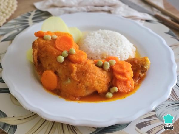 Receta de Guiso de pollo peruano - Paso 7