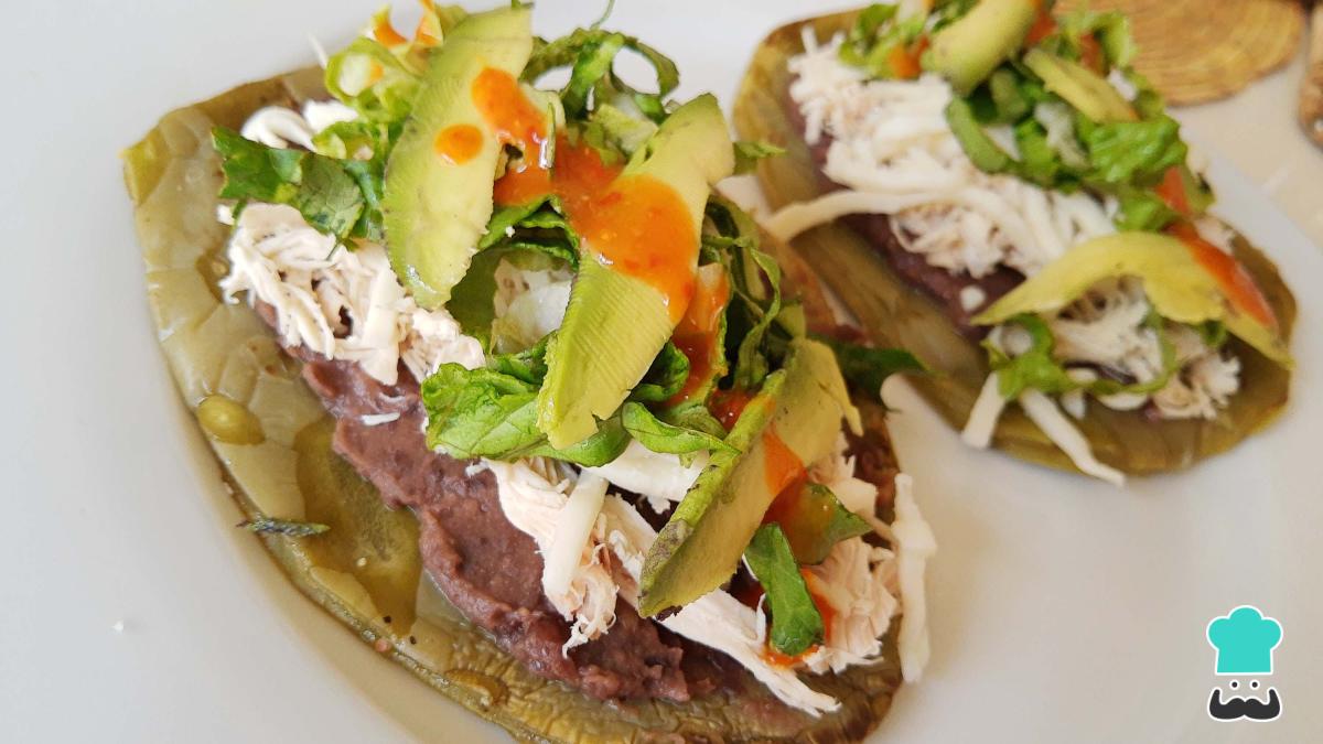 Receta de Huaraches de nopal