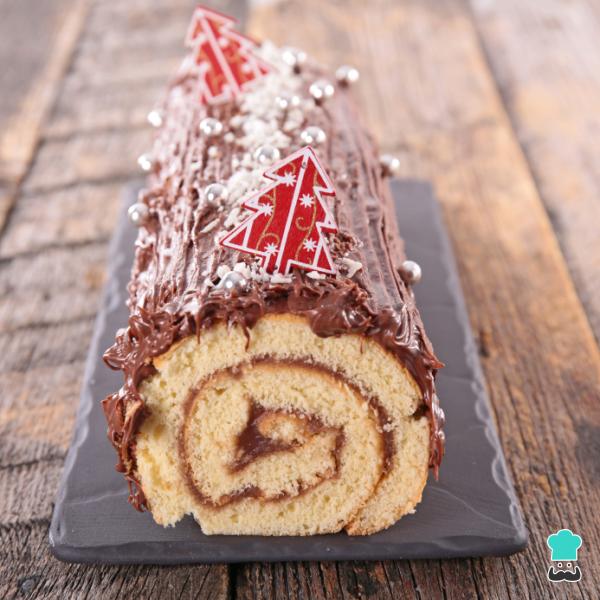 Receta de Tronco de Navidad relleno de trufa