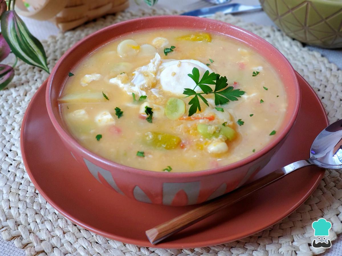 Receta de Chupe de quinua