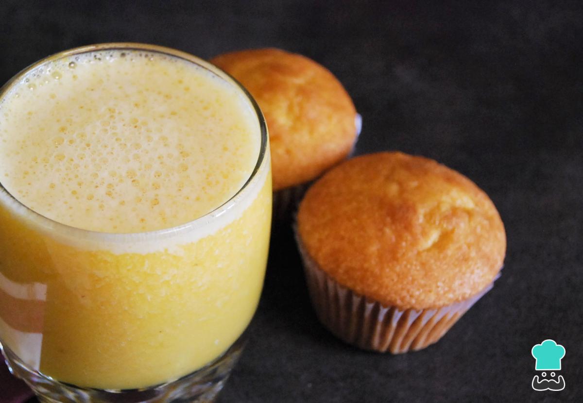 Batido de plátano y naranja