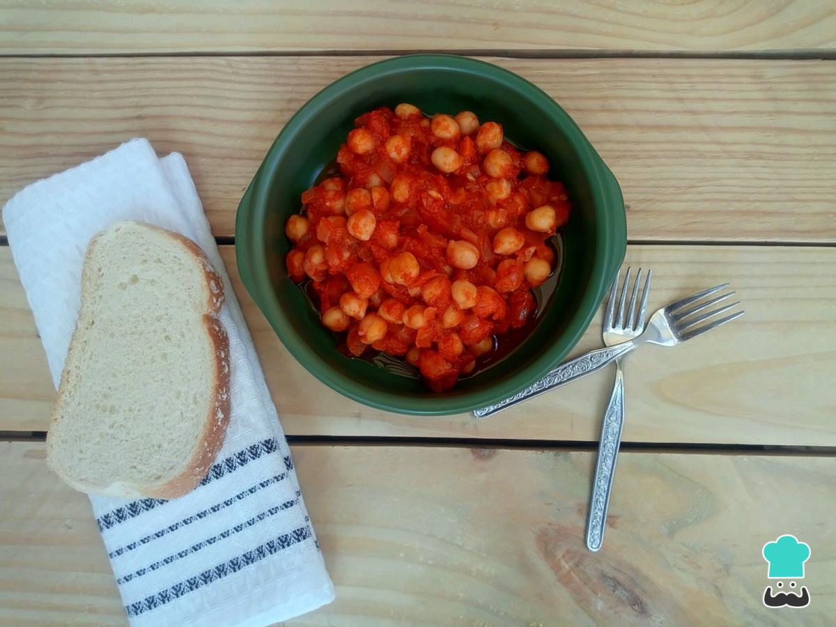 Receta de Garbanzos con salsa americana fáciles y deliciosos