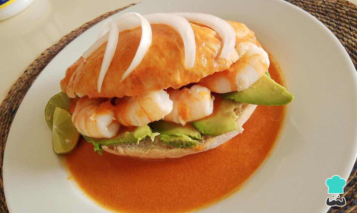 Receta de Tortas ahogadas de camarón