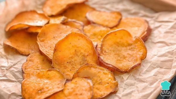 Receta de Chips de boniato para preparar rápidamente en la freidora de aire - Paso 7