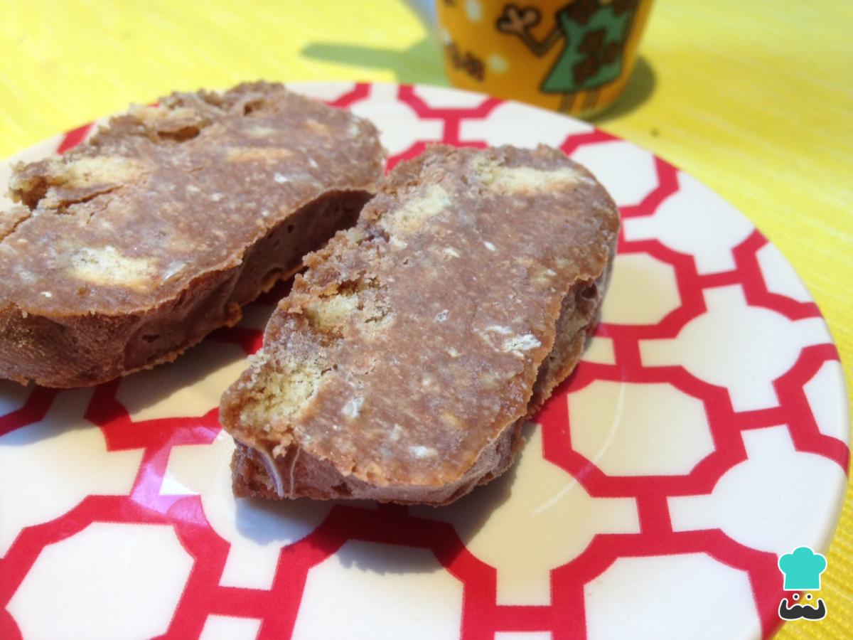 Receta de Salame de chocolate sin huevo