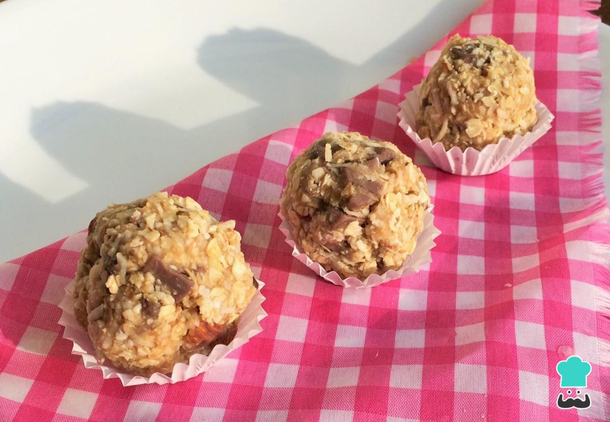 Receta de Bombones de avena y chocolate