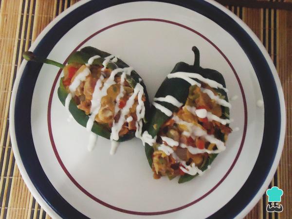 Receta de Chiles rellenos de alambre