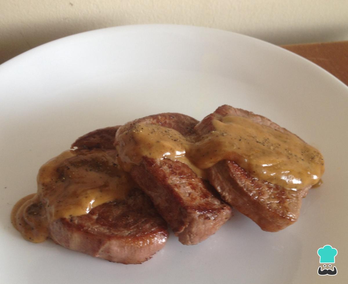 Receta de Solomillo de res a la pimienta