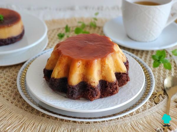 Receta de Chocoflan o pastel imposible: cómo conseguir dos capas perfectas sin que se mezclen ni se desmonten - Paso 11