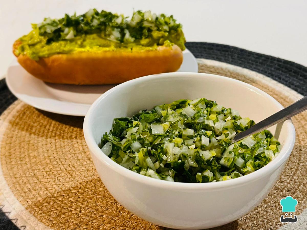 Receta de Salsa verde chilena