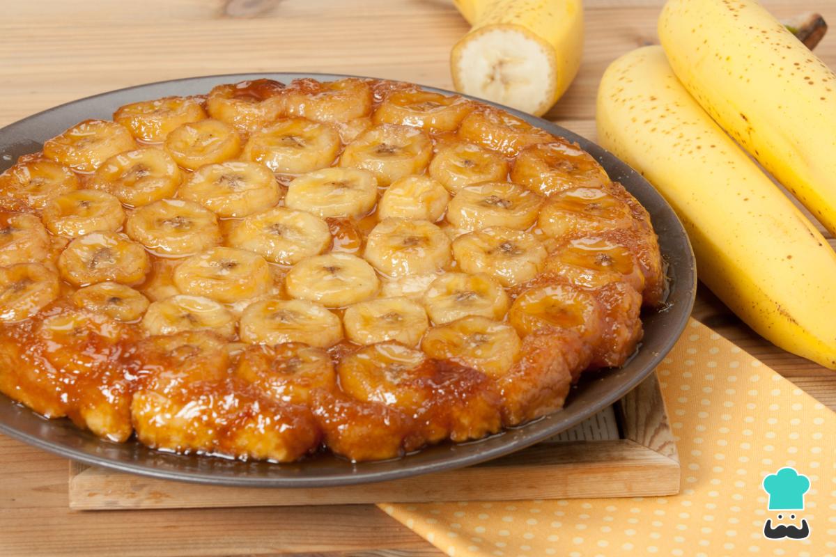 Receta de Tarta tatín de plátano