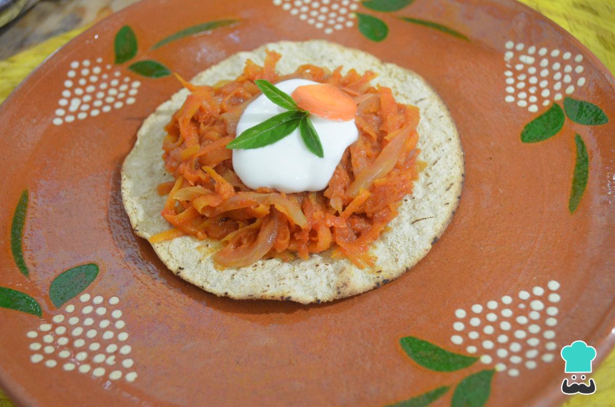 Receta de Tinga de zanahoria