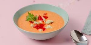 Receta de Gazpacho de melón y tomate