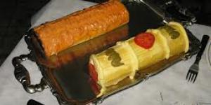 Arrollado cremoso de roquefort