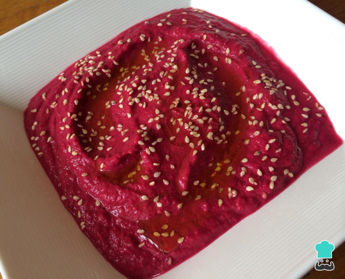 Receta de Hummus de remolacha