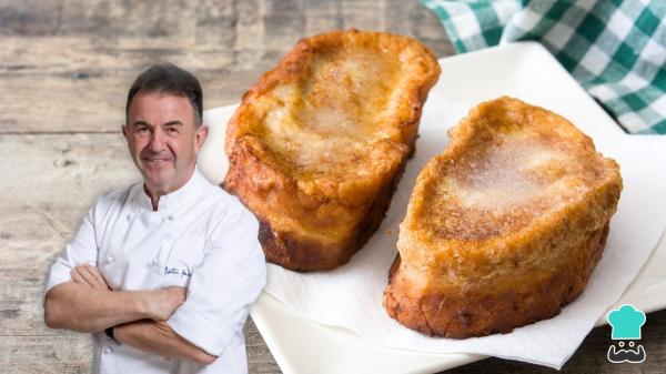El truco del chef Martín Berasategui para unas torrijas más cremosas: “No se fríen, se hacen a la plancha con mantequilla”