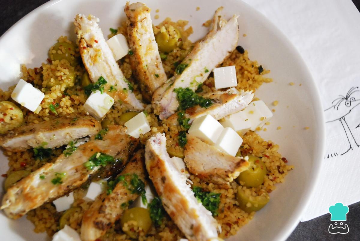 Receta de Ensalada de pollo con cuscús