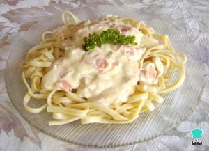 Receta de Fetucini clásico a lo alfredo