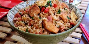 Receta de Arroz chaufa de pollo