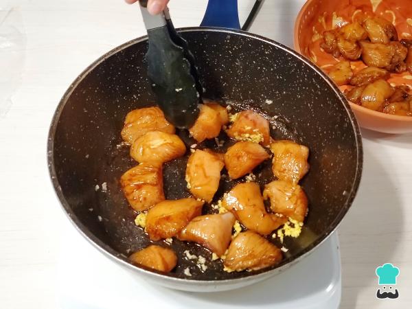 Receta de Arroz chaufa de pollo - Paso 6