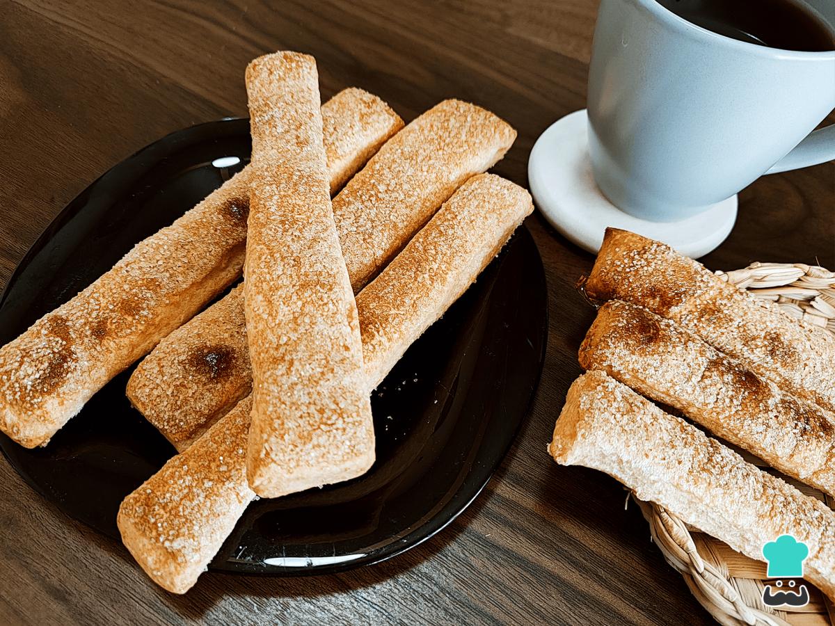 Receta de Pan banderillas
