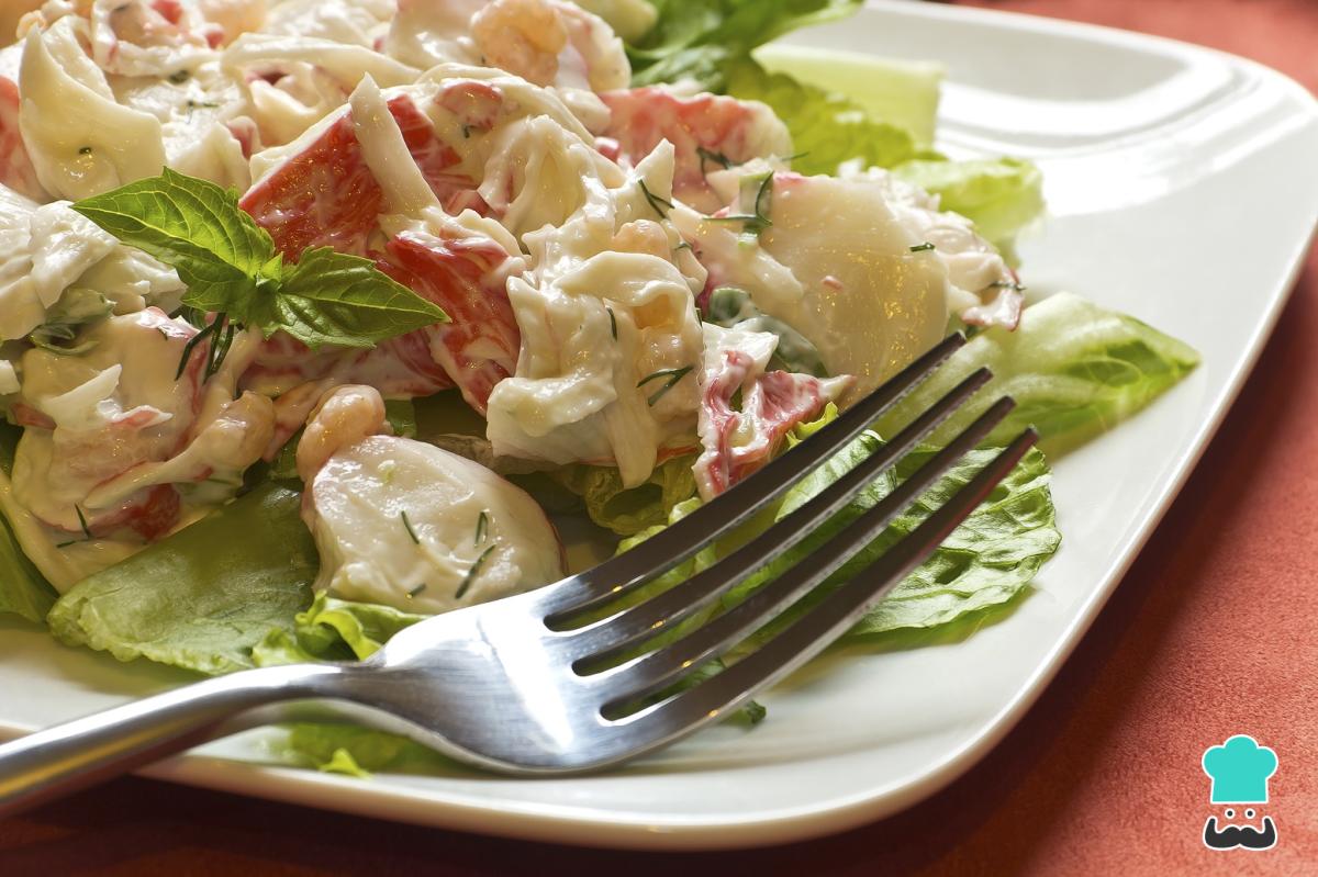 Receta de Ensalada de cangrejo y yogurt