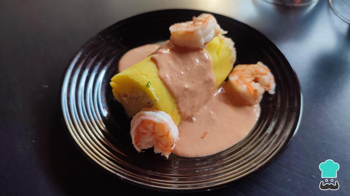 Receta de Causa de pulpa de cangrejo