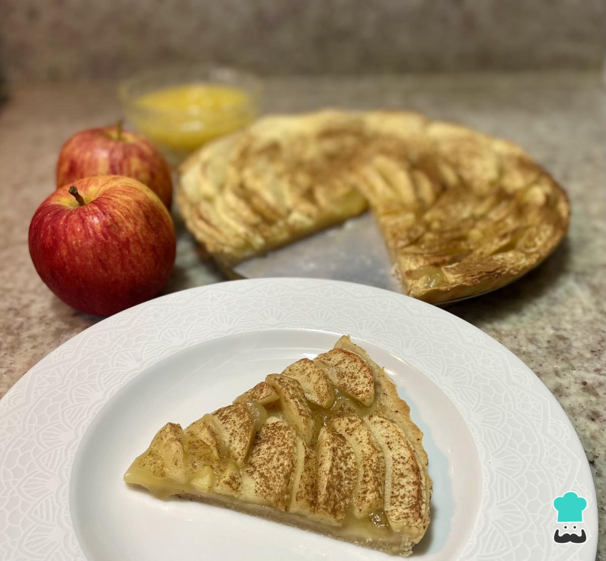 Receta de Kuchen de manzana con mermelada