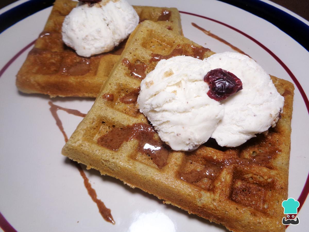 Receta de Waffles de chocolate