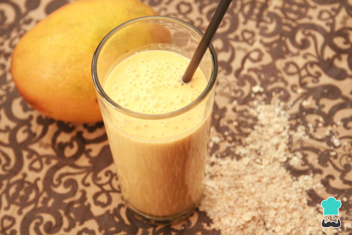 Batido de mango y avena