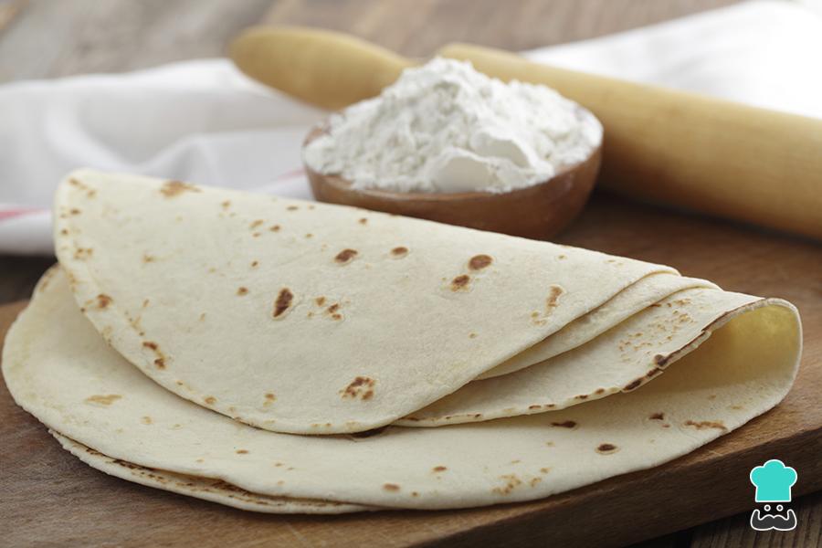 Tortillas de harina Receta FÁCIL y CASERA