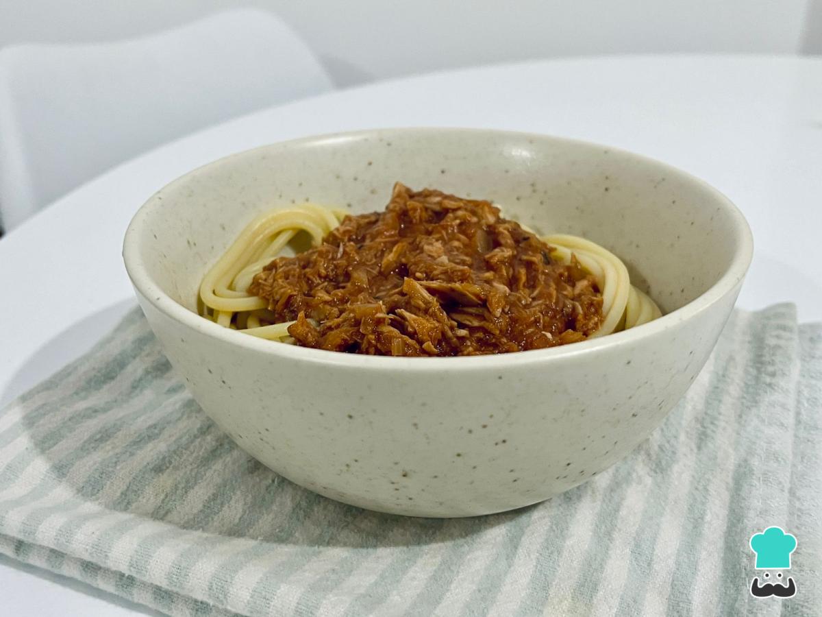 Receta de Fideos con atún
