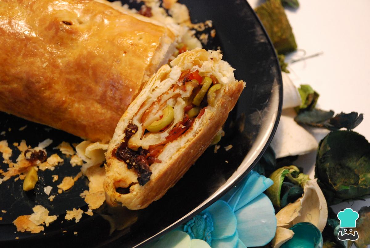 Receta de Pan de jamón de hojaldre