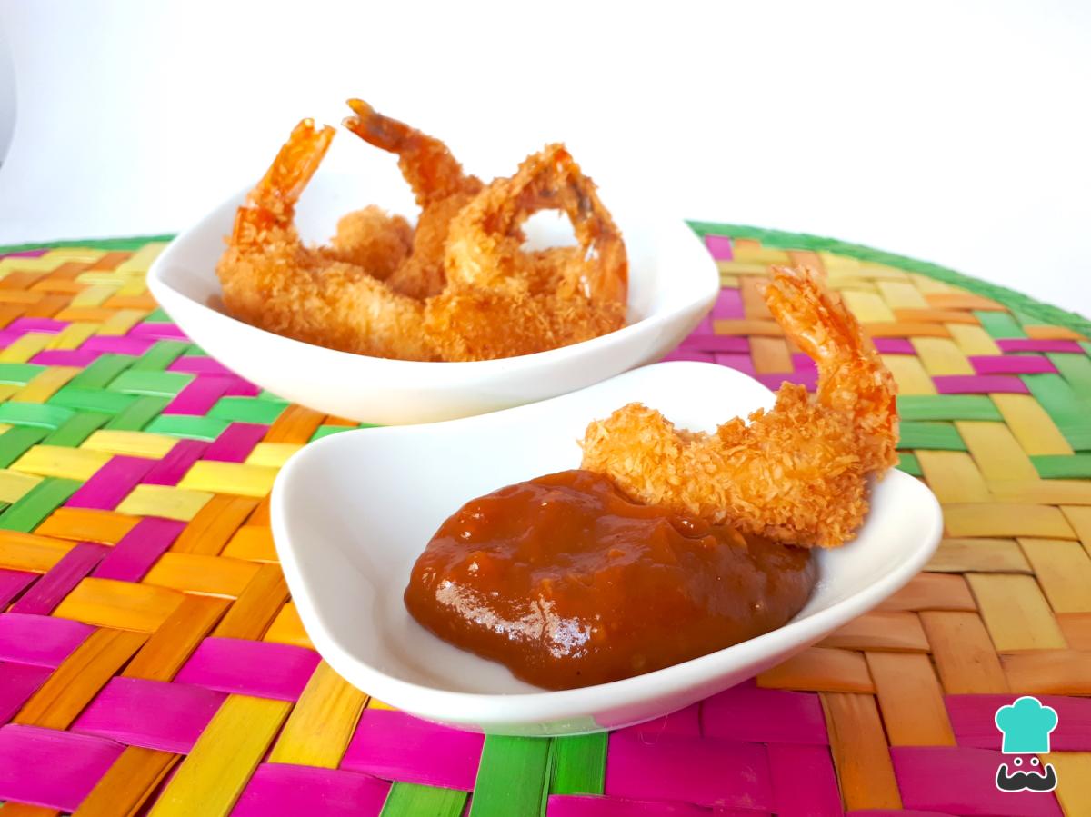 Receta de Camarones al coco