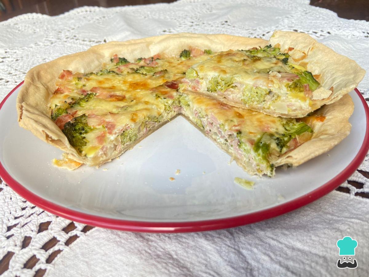 Receta de Tarta de brócoli y jamón