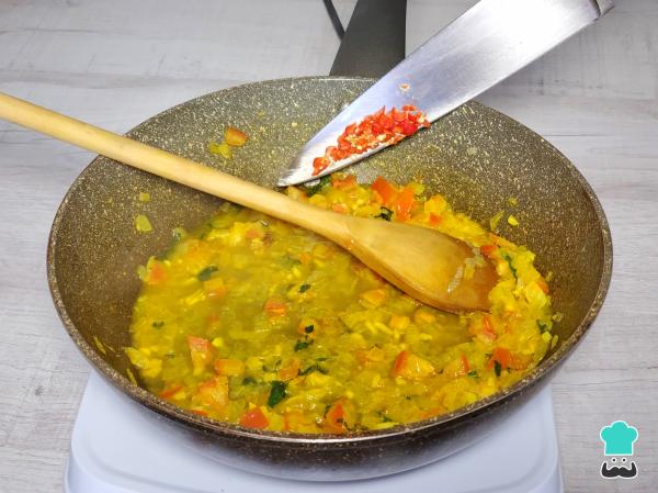 Receta de Picadillo de paiche - Paso 3