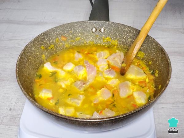 Receta de Picadillo de paiche - Paso 4