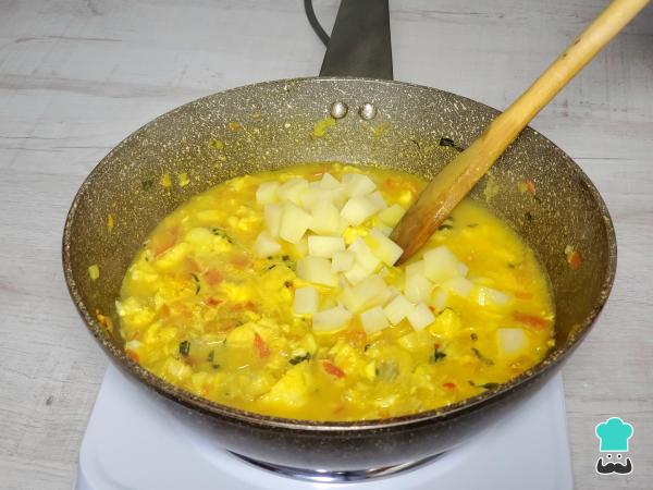 Receta de Picadillo de paiche - Paso 5