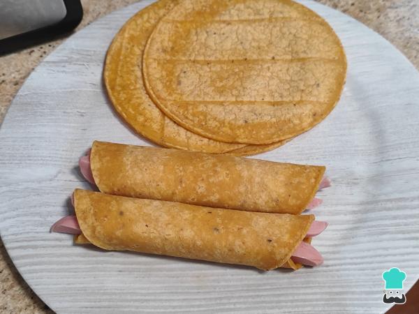 Receta de Flautas de salchicha - Paso 4