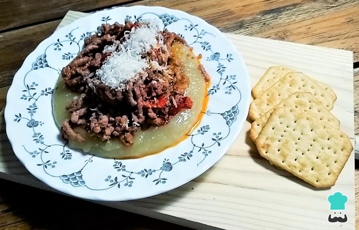 Receta de Polenta con tuco