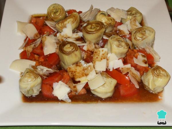 Receta de Ensalada saludable con alcachofa