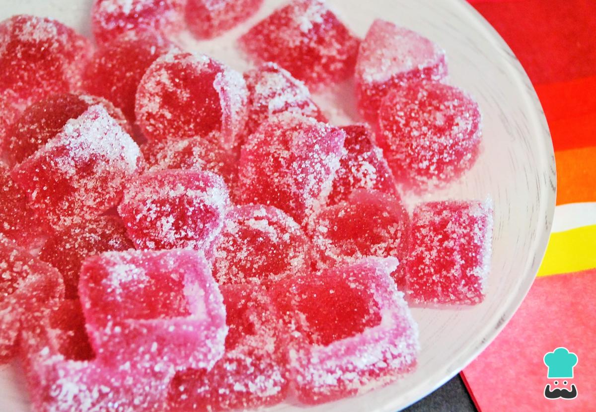 Receta de Gomitas caseras de gelatina