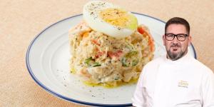 Dani García, chef: “Así mejoro la ensaladilla rusa, con puré de aceituna rellena de anchoa y huevos fritos de codorniz”