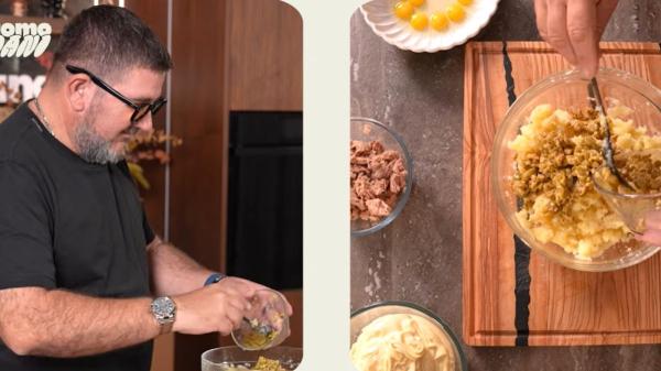 Dani García, chef: “Así mejoro la ensaladilla rusa, con puré de aceituna rellena de anchoa y huevos fritos de codorniz” - Puré de aceituna rellena de anchoa: el ingrediente que aporta “umami”
