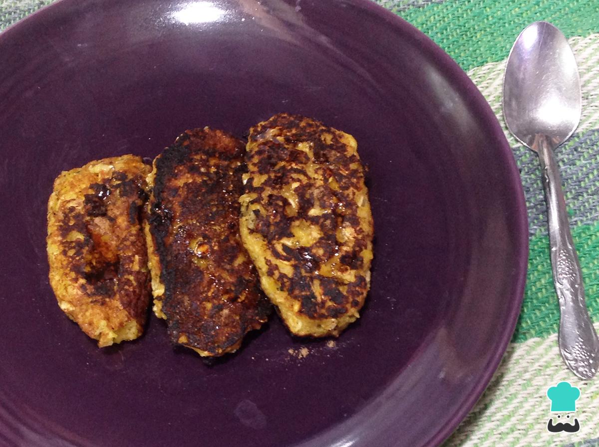 Receta de Torrejas de plátano